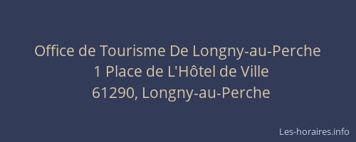 Office de Tourisme De Longny-au-Perche