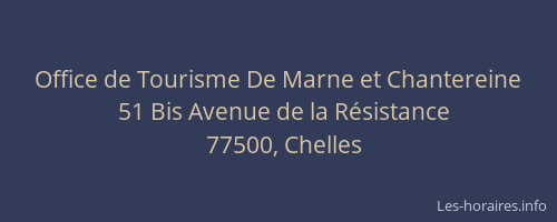 Office de Tourisme De Marne et Chantereine