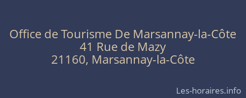 Office de Tourisme De Marsannay-la-Côte