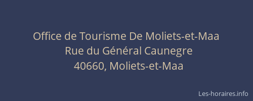 Office de Tourisme De Moliets-et-Maa