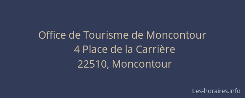 Office de Tourisme de Moncontour