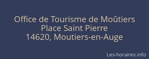 Office de Tourisme de Moûtiers