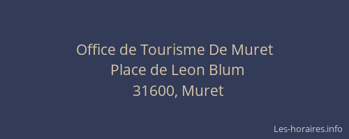 Office de Tourisme De Muret