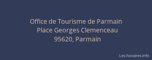Office de Tourisme de Parmain