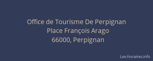 Office de Tourisme De Perpignan