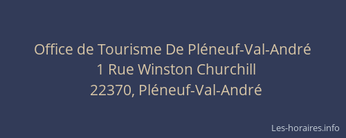 Office de Tourisme De Pléneuf-Val-André