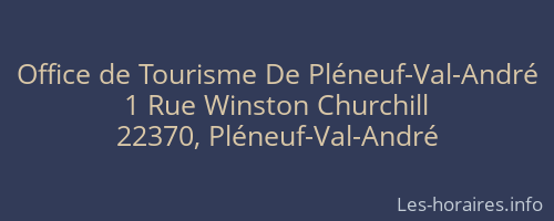 Office de Tourisme De Pléneuf-Val-André