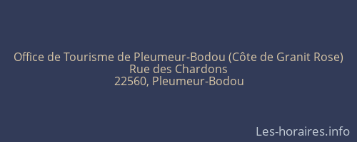 Office de Tourisme de Pleumeur-Bodou (Côte de Granit Rose)