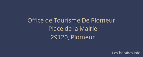 Office de Tourisme De Plomeur