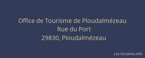 Office de Tourisme de Ploudalm&eacute;zeau