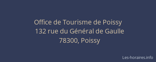 Office de Tourisme de Poissy