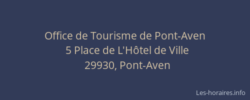 Office de Tourisme de Pont-Aven
