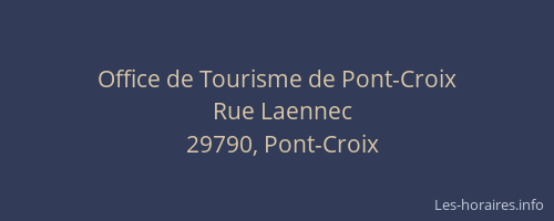 Office de Tourisme de Pont-Croix
