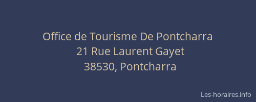 Office de Tourisme De Pontcharra