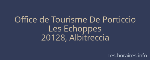 Office de Tourisme De Porticcio
