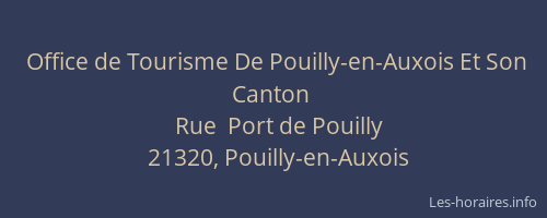 Office de Tourisme De Pouilly-en-Auxois Et Son Canton