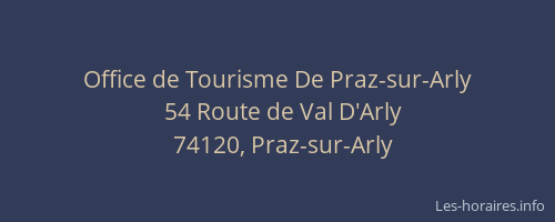 Office de Tourisme De Praz-sur-Arly