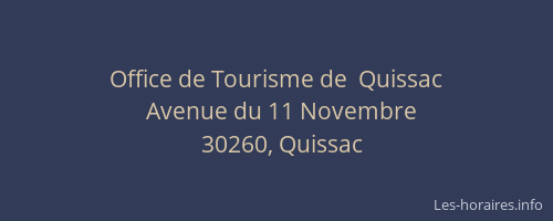 Office de Tourisme de  Quissac
