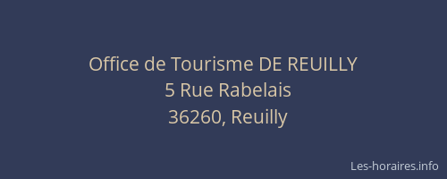 Office de Tourisme DE REUILLY