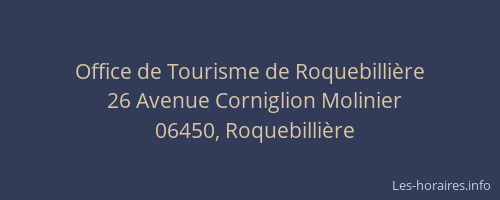 Office de Tourisme de Roquebillière