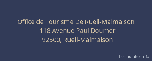 Office de Tourisme De Rueil-Malmaison