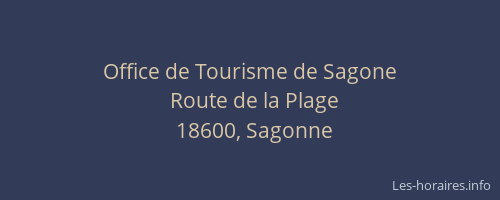 Office de Tourisme de Sagone