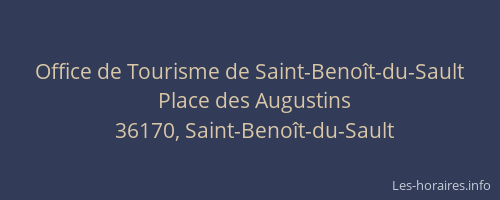 Office de Tourisme de Saint-Benoît-du-Sault