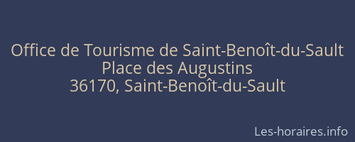 Office de Tourisme de Saint-Benoît-du-Sault
