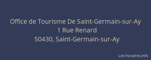 Office de Tourisme De Saint-Germain-sur-Ay