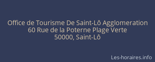 Office de Tourisme De Saint-Lô Agglomeration