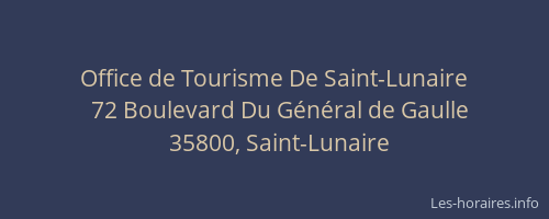 Office de Tourisme De Saint-Lunaire