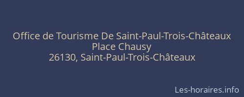 Office de Tourisme De Saint-Paul-Trois-Châteaux