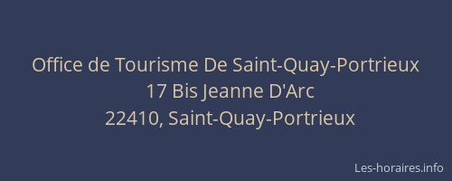 Office de Tourisme De Saint-Quay-Portrieux