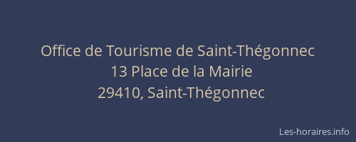 Office de Tourisme de Saint-Thégonnec