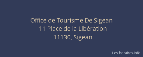 Office de Tourisme De Sigean