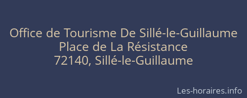 Office de Tourisme De Sillé-le-Guillaume
