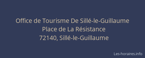 Office de Tourisme De Sillé-le-Guillaume
