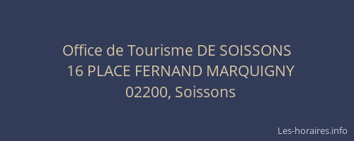 Office de Tourisme DE SOISSONS