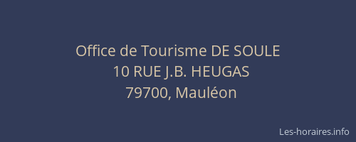 Office de Tourisme DE SOULE