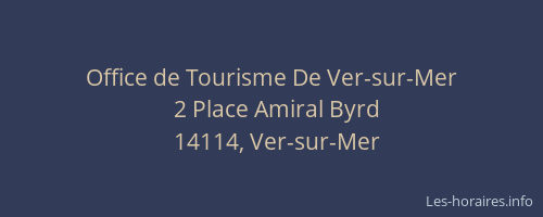 Office de Tourisme De Ver-sur-Mer