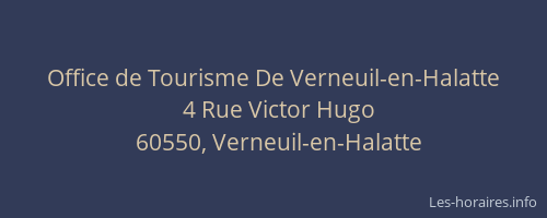 Office de Tourisme De Verneuil-en-Halatte