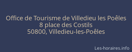 Office de Tourisme de Villedieu les Poêles