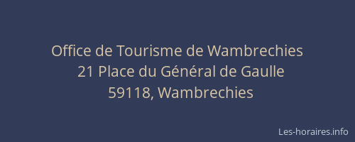 Office de Tourisme de Wambrechies