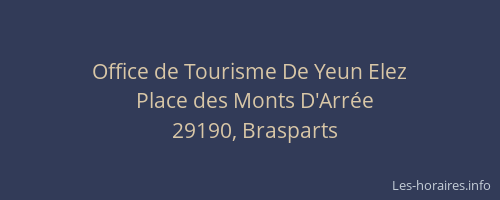 Office de Tourisme De Yeun Elez
