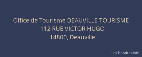 Office de Tourisme DEAUVILLE TOURISME