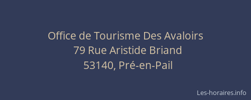 Office de Tourisme Des Avaloirs