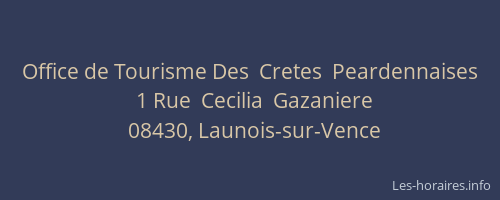 Office de Tourisme Des  Cretes  Peardennaises