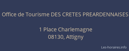 Office de Tourisme DES CRETES PREARDENNAISES