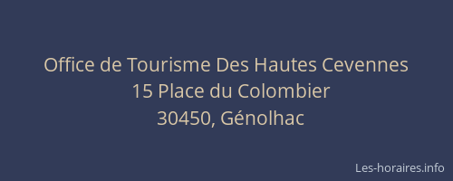 Office de Tourisme Des Hautes Cevennes