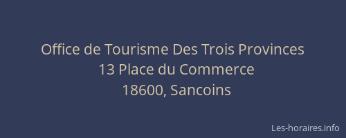 Office de Tourisme Des Trois Provinces